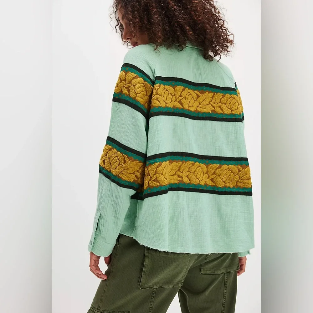 Free People We The Free Terry Rugby Pullover